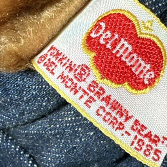 Vintage 1985 Dakin Del Monte | Brawny Bear Marketing Advertising Plush 10” - Picture 12 of 12